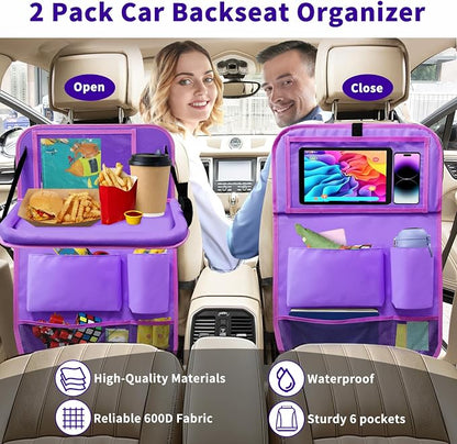 Car Seat Back Organizer Table Tray, Car Seat Storage Organizer - Image 5