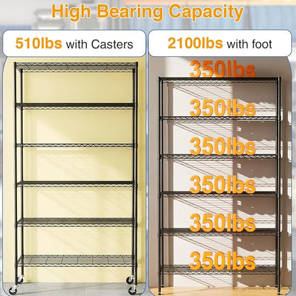 BestOffice | 6-Tier Wire Shelf - Image 4