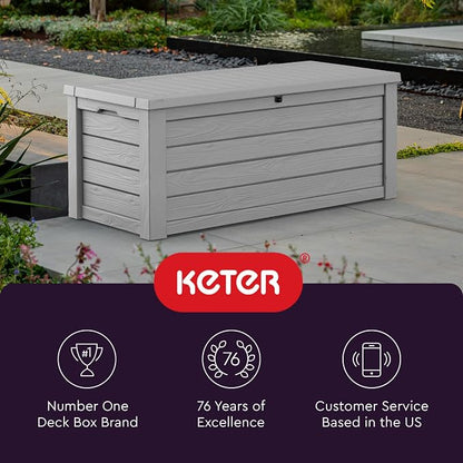 Keter Westwood 150 Gallon Resin Large Outdoor Storage Box - Image 9