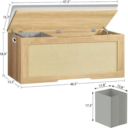 usikey 47.2" Large Storage Chest - Image 3