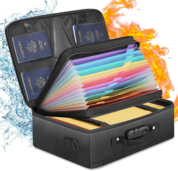 DEEGO Fireproof Document Organizer by DEEGO