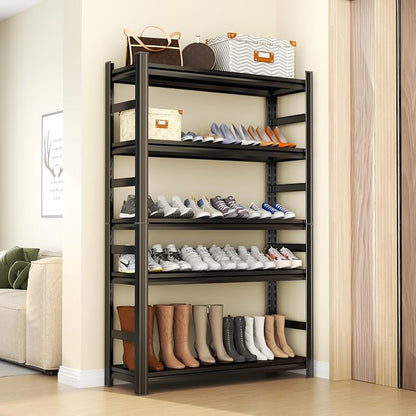 Storage Shelves, Garage Metal Shelving Unit, Adjustable, Double-Layer Column - Image 6