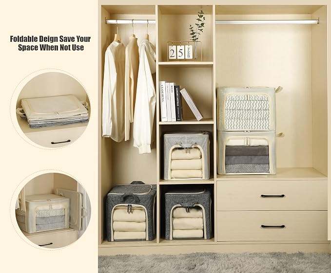 3 Openings Clothes Storage Bins - Image 5