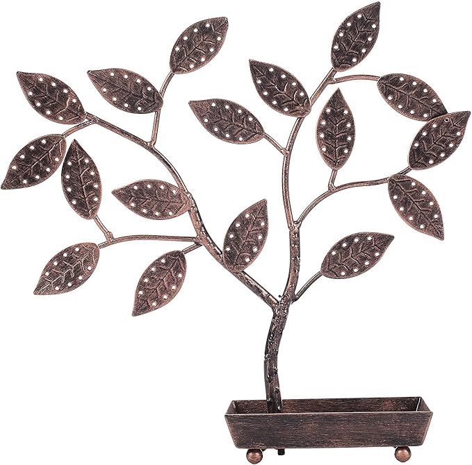 MyGift Jewelry Tree w/Bird Nest 48 pair Earrings Holder, Bracelets/Necklace - Image 3