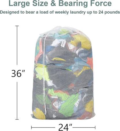 Laundry Bags, Mesh Heavy Duty 24" x 36" - Image 5