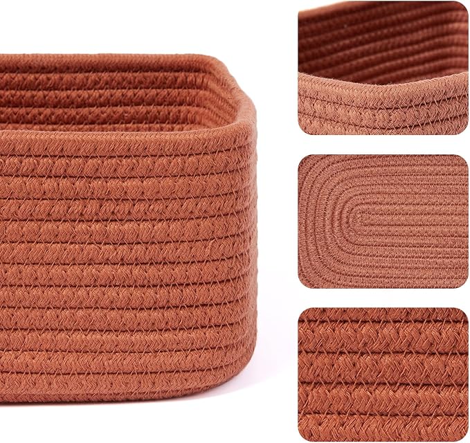 MiniArk Small Storage Baskets for Organizing | Closet Organizer Bins | Shelf - Image 2