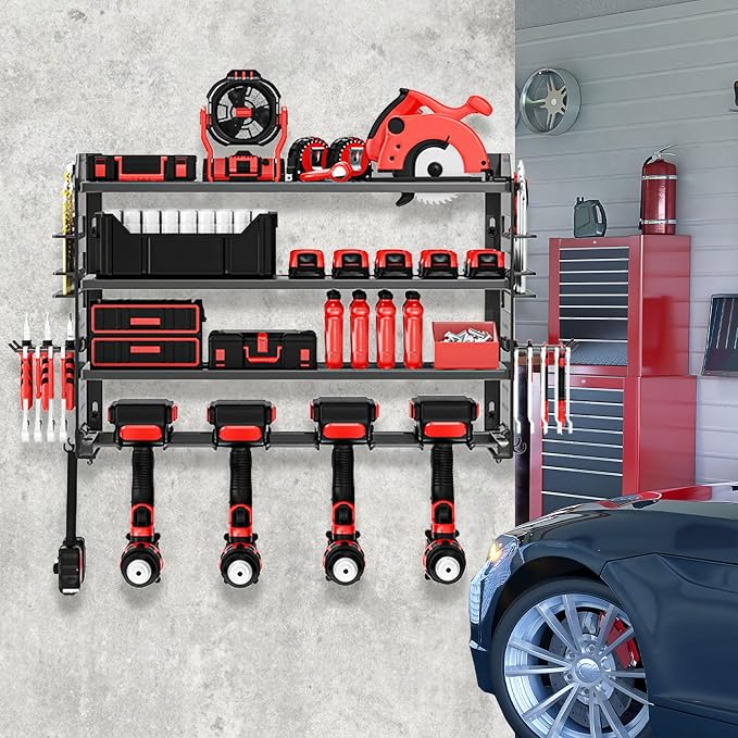 Power Tool Organizer Wall Mount, Metal Power Tool Storage Rack - Image 6