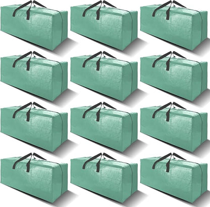 12 Pack Heavy Duty Large Moving Bags W/Backpack Straps by VELVETSURE