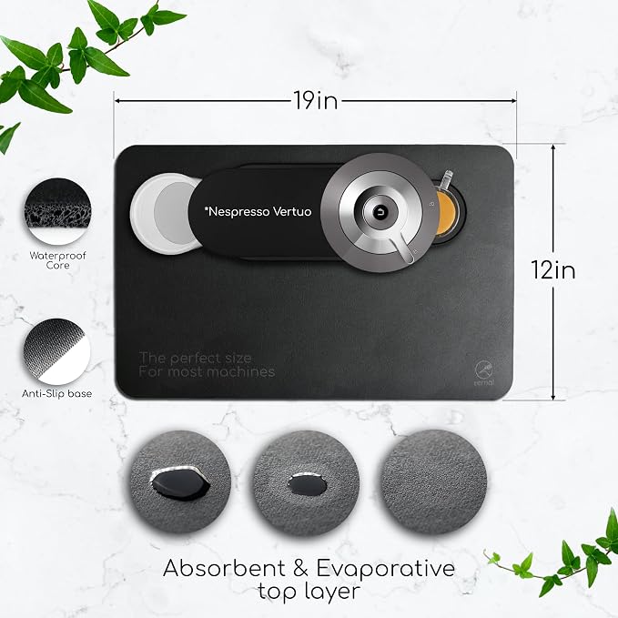 Ternal - Coffee Mat – 19x12 Inch Wet Bar Mat - Image 2