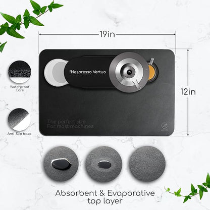 Ternal - Coffee Mat – 19x12 Inch Wet Bar Mat - Image 2