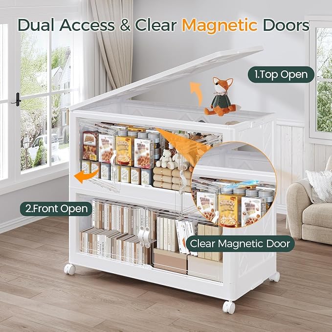 720QT Extra Large Stackable Storage Bins - Image 3