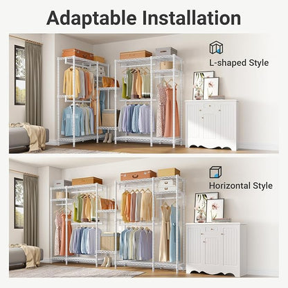 VIPEK V2 Heavy Duty Clothes Rack 4 Tiers Wire Shelving Garment Racks - Image 6