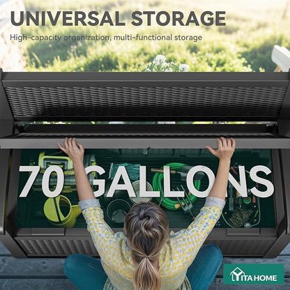 YITAHOME 70 Gallon Deck Bench - Image 4