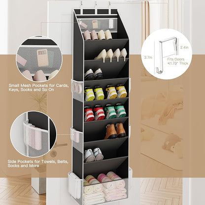 Criusia Shoe Organizer, Over the Door Shoe Organizer - Image 5