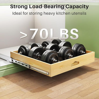 Pull Out Cabinet Organizer, Soft Close Wooden Slide Out Drawers - Image 6