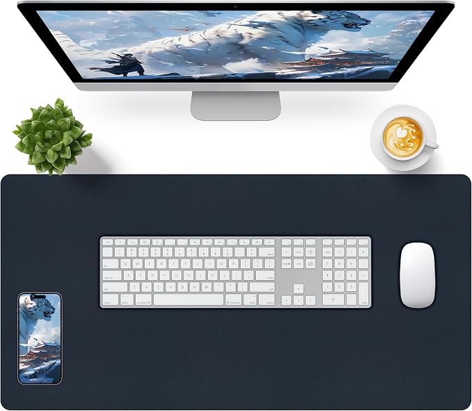 Bloss Dark Blue Desk Mat, Desk Matt by Bloss