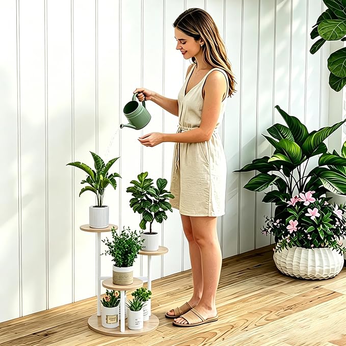 INGIORDAR Plant Stand Indoor Outdoor Corner Plant Shelf - Image 4
