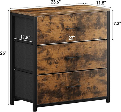 Nightstand, End Table, Bedside Table, Small Tall Dresser - Image 2