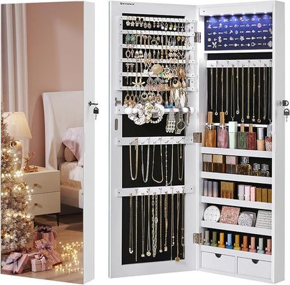 SONGMICS Hanging Jewelry Cabinet, Wall-Mounted Cabinet by SONGMICSbySONGMICSHOME