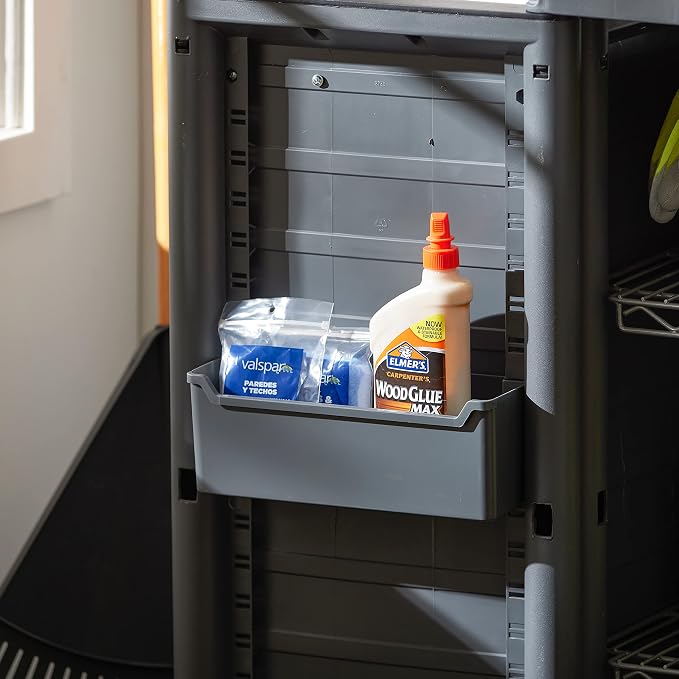 Gracious Living 2-Shelf Base Cabinet, MaxIt Lockable Utility Storage - Image 7