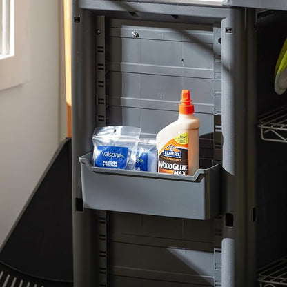 Gracious Living 2-Shelf Base Cabinet, MaxIt Lockable Utility Storage - Image 7
