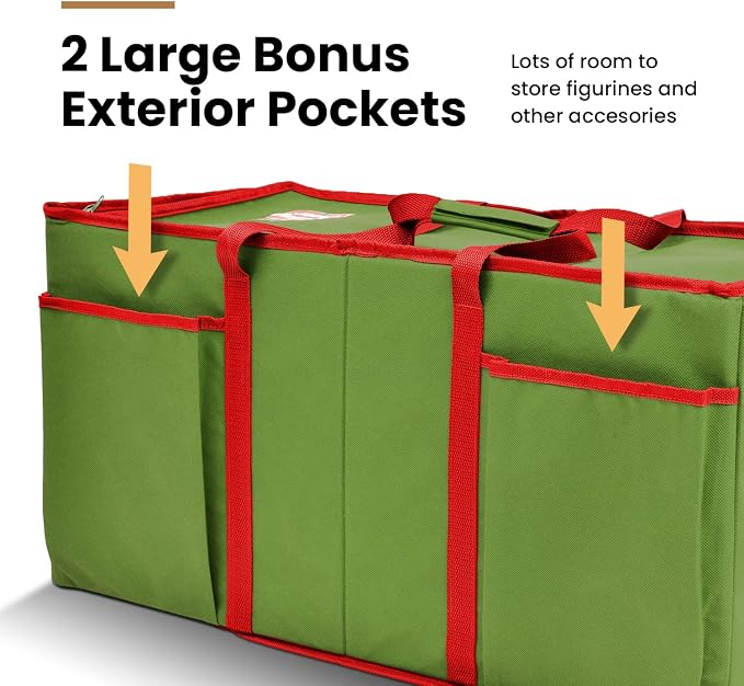Holiday Cheer Premium Christmas Ornament Storage – Christmas Storage Container - Image 4