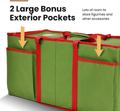 Holiday Cheer Premium Christmas Ornament Storage – Christmas Storage Container - Image 4