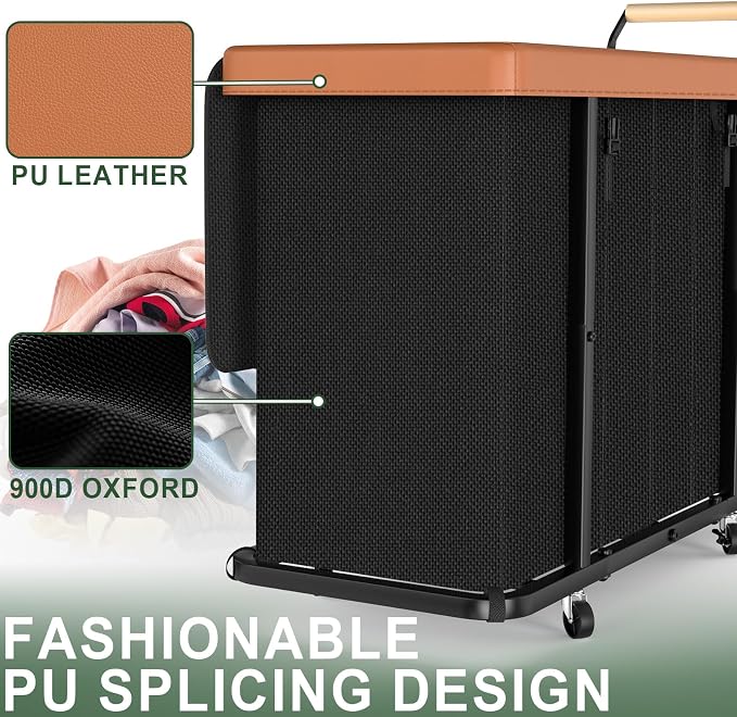 300L Extra Large Fashion Laundry Sorter 4 Section - Image 4
