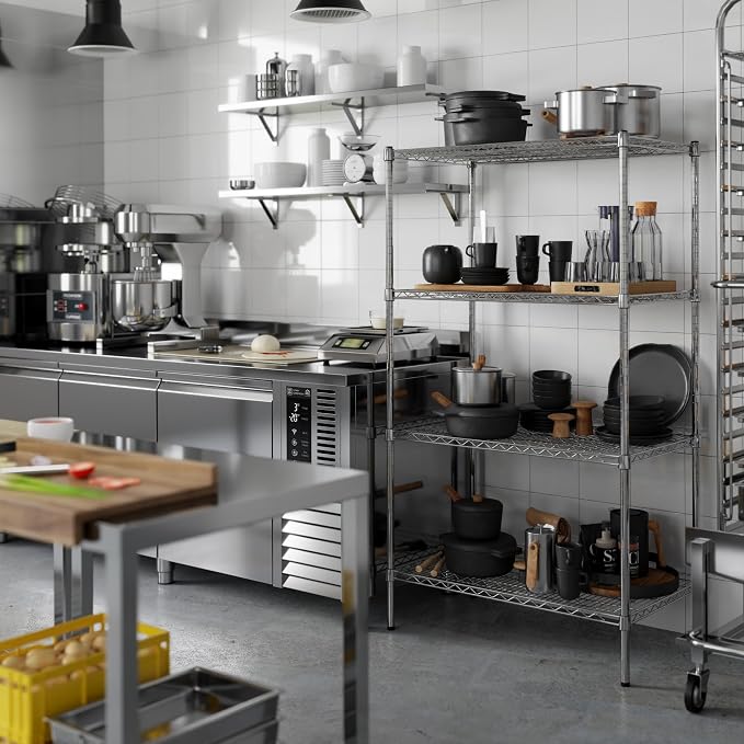 21" Deep x 36" Wide x 64" Height Wire Shelving Kit | 4-Tier | NSF Commercial - Image 2