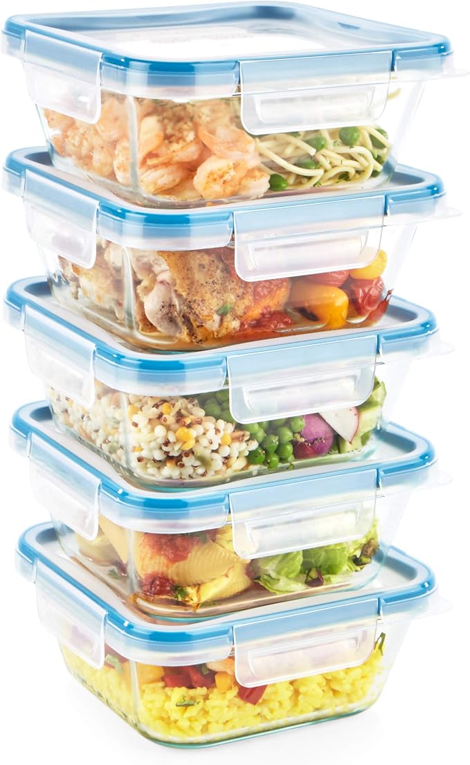 Snapware Glass Total Solutions Food Storage Containers Set, Airtight & by Snapware