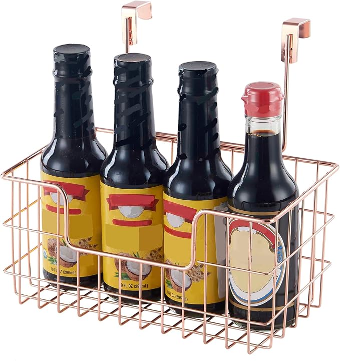 JUNCHU CHERRY Wire Hanging Storage Basket 2 Packs, Wall Mounted Kitchen - Image 5
