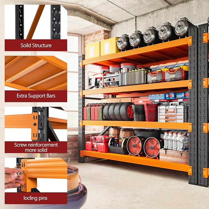 RAVIGIN 3000LBS Storage Shelves, Shelving Units Industrial Shelving - Image 6