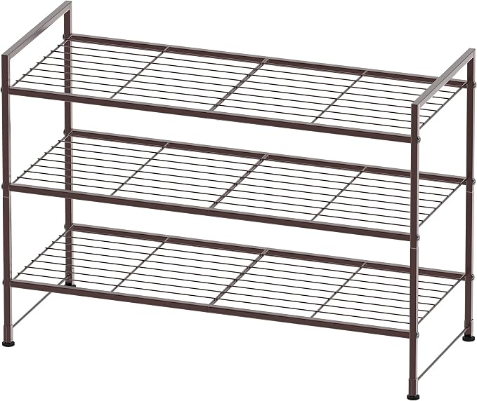 Simple Houseware 3-Tier Stackable Shoes Rack Storage Shelf by SimpleHouseware