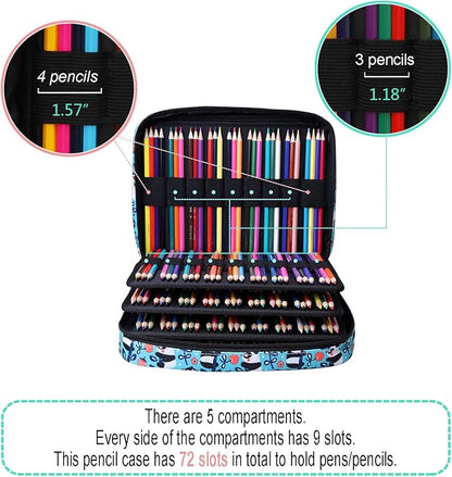 JAKAGO 220 Slots Colored Pencil Case Large Capacity Pen Holder - Image 3