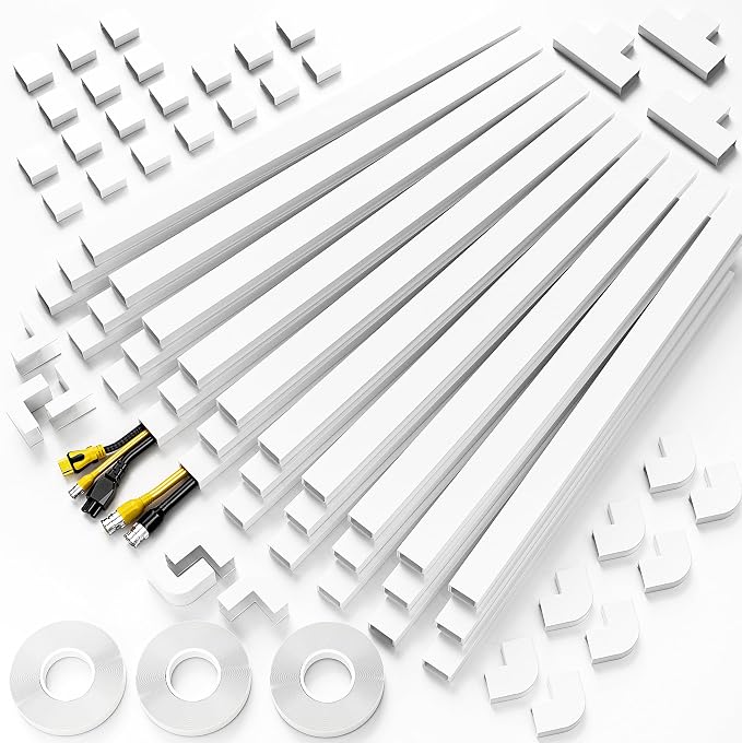 Delamu TV Cord Hider Wall, 472in Cable Hider, Cord Covers - Image 9