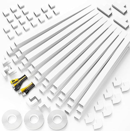 Delamu TV Cord Hider Wall, 472in Cable Hider, Cord Covers - Image 9