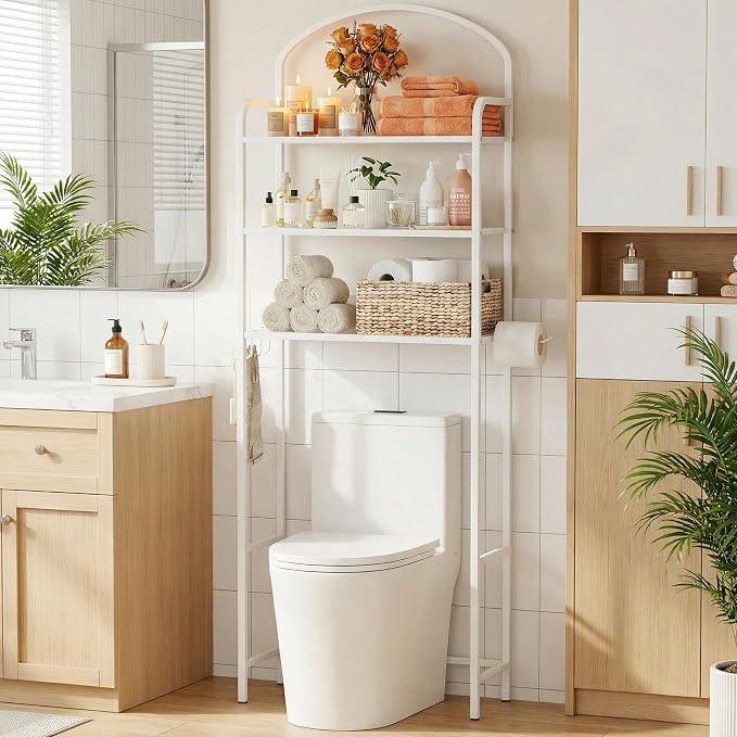 3 Tier Over The Toilet Storage Rack, Bathroom Organizer | Toilet Storage - Image 9