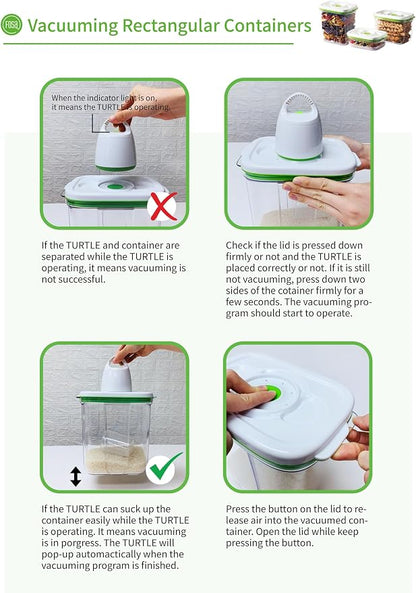 FOSA Vacuum Seal Food Storage System Reusable Containers 2 pack - Image 4