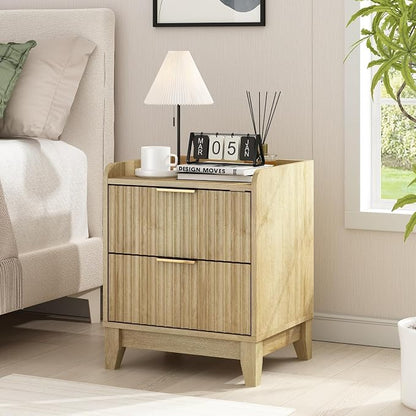 Wnutrees Fluted Nightstand - Image 6