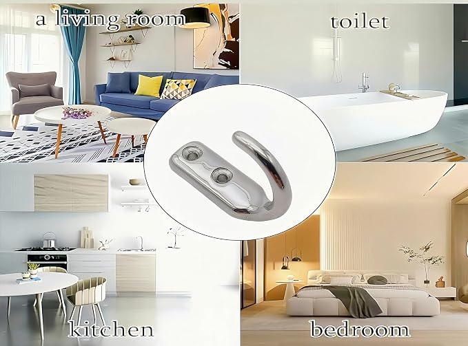 Heavy Duty Stainless Steel 316 Wall Hooks, Marine Grade Wall Hanger Key Hook - Image 9