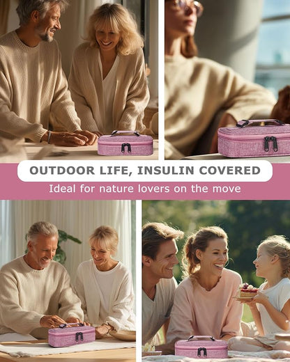 Insulin Vial Cooler Travel Case TSA Approved 300g Reusable Ice Brick Insulin - Image 7