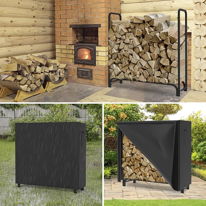 WALMANN 4ft Firewood Log Rack - Image 2