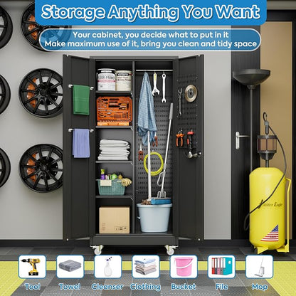 SUXXAN Broom Closet Storage Cabinet - Image 6