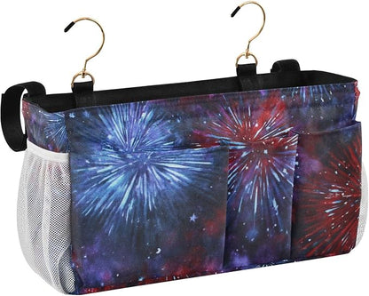 American Tie Dye Stars and Fireworks Bedside Caddy - Image 2