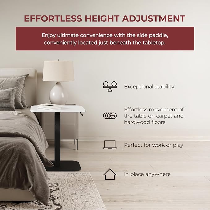 Ergohome™ ELEVANCE Table™ Height Adjustable Side Table - Image 6
