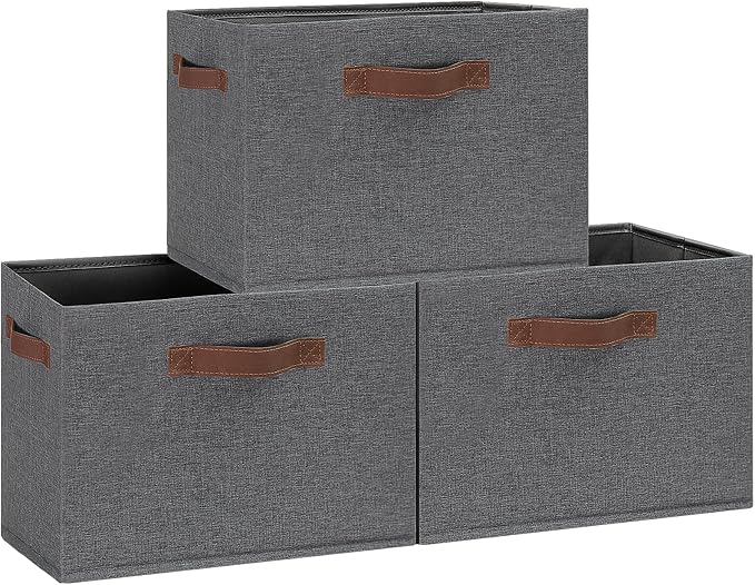 GhvyenntteS Large Fabric Storage Bins by GhvyenntteS