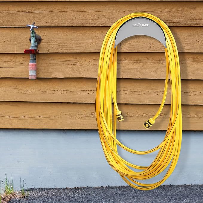 FLORA GUARD Garden Hose Holder, Heavy-Duty Hose Hanger, Holds Up to 125 ft - Image 5