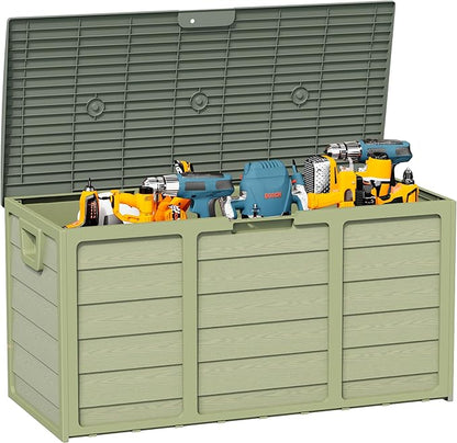75 Gallon Outdoor Deck Storage Box – Heavy Duty Resin by Patiomore