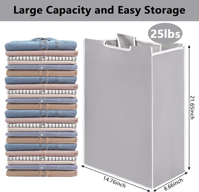 Bonuci 3 Pcs Laundry Sorter Replacement Bags Hamper Cart Removable Replacement - Image 3