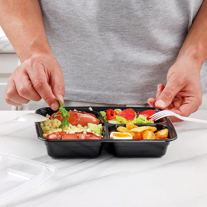 GUSTO 24 oz - 3 Compartment Meal Prep Containers - Image 5
